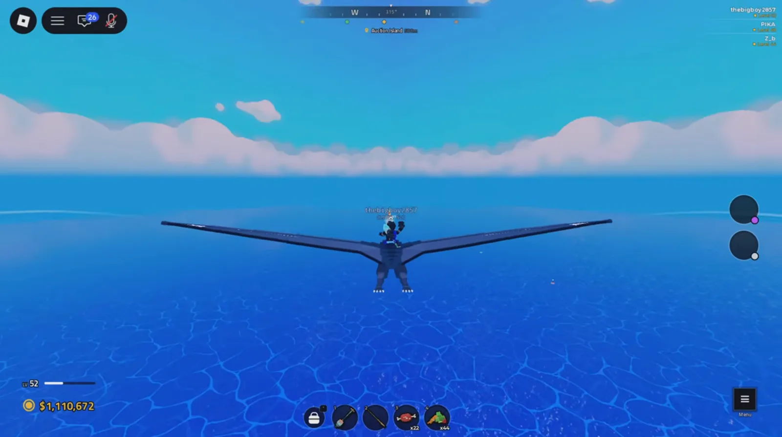 Why the flyer is worth the loop Riding the legendary flying dinosaur low over open water in Prehistoric Farm with its wings fully spread
